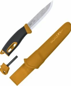 Deals ⌛ Morakniv Companion Spark Yellow FT02400, 4" Satin Stainless Steel, Yellow Polypropylene Handle ✔️ -Automatic Knives shop FT02400.1 34678.1604587756