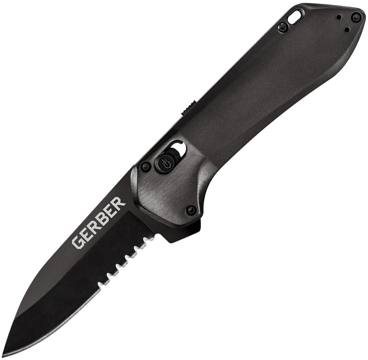 Discount ✔️ Gerber Highbrow Compact Pivot Lock A/O, 2.88" Black 7Cr17MoV Partially Serrated Blade, Aluminum Handle ✨ 1 Discount ✔️ Gerber Highbrow Compact Pivot Lock A/O, 2.88" Black 7Cr17MoV Partially Serrated Blade, Aluminum Handle ✨