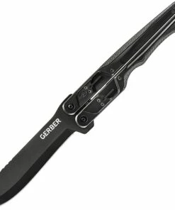 Promo 🎉 Gerber DoubleDown Folding Machete, 31-3001530N, 6.75" 420HC Black Recurve Blade, Black Handles 🛒