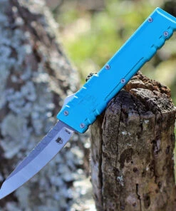 Cheap ⌛ CobraTec Gentlemen's OTF Automatic - Blue Alum. (2.8" 154CM Satin) GENTBLUCM154DNS 💯