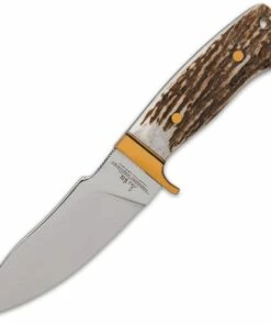Coupon 👏 Gil Hibben Hibben Stag Chugach Hunter Knife Special Edition - Stag (4.5" 1.4116 German Steel) GH5084GS 😍