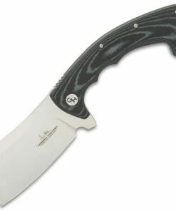 Discount 🎁 Gil Hibben Hibben Folding Cleaver GH5109, 3.88" 7Cr17 Stainless Steel Satin Cleaver Blade, Black Micarta Handle ⭐