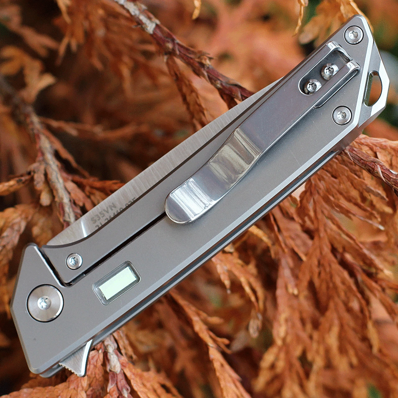 Top 10 🔥 Glow Rhino Reactor - Matte Titanium w/ Tritium (2.7" S35VN Satin) 101-Ti-S35VN-XG 🌟 4 Top 10 🔥 Glow Rhino Reactor - Matte Titanium w/ Tritium (2.7" S35VN Satin) 101-Ti-S35VN-XG 🌟 - Image 4