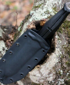 Budget ❤️ GiantMouse Ranae Fixed Blade Knife, 5.5" Stonewashed N690Co Double Edge Dagger, Black FRN Handle, Kydex Sheath 👍 -Automatic Knives shop GM RANAE.2 87885.1611778201