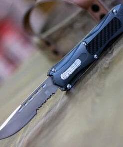 Budget 🔔 CobraTec Knives GYKCDS Gray King Cobra, 4" D2 Steel Drop Point Serrated Blade, Anodized Aviation Aluminum Handle 🎁