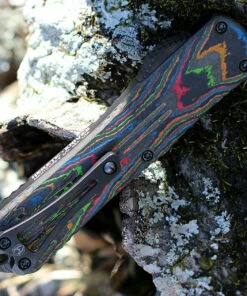 Discount 👏 Heretic Knives Heretic Manticore E OTF Automatic - Awesome 80's CF / Blk Alum (3.2" Bowie Blk DLC SW) H026B-6A-CF80's 🌟 -Automatic Knives shop H026B 6A CF80s.2 42966.1644262988