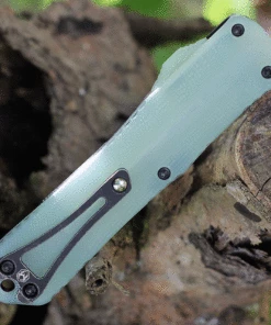 Cheapest 🧨 Heretic Knives Heretic Manticore E OTF Auto - Black Alum. and Jade G-10 (3.19" Elmax Black Bowie) H026B-8A-JADE 🧨 -Automatic Knives shop H026B 8A Jade.1 37515.1625673292