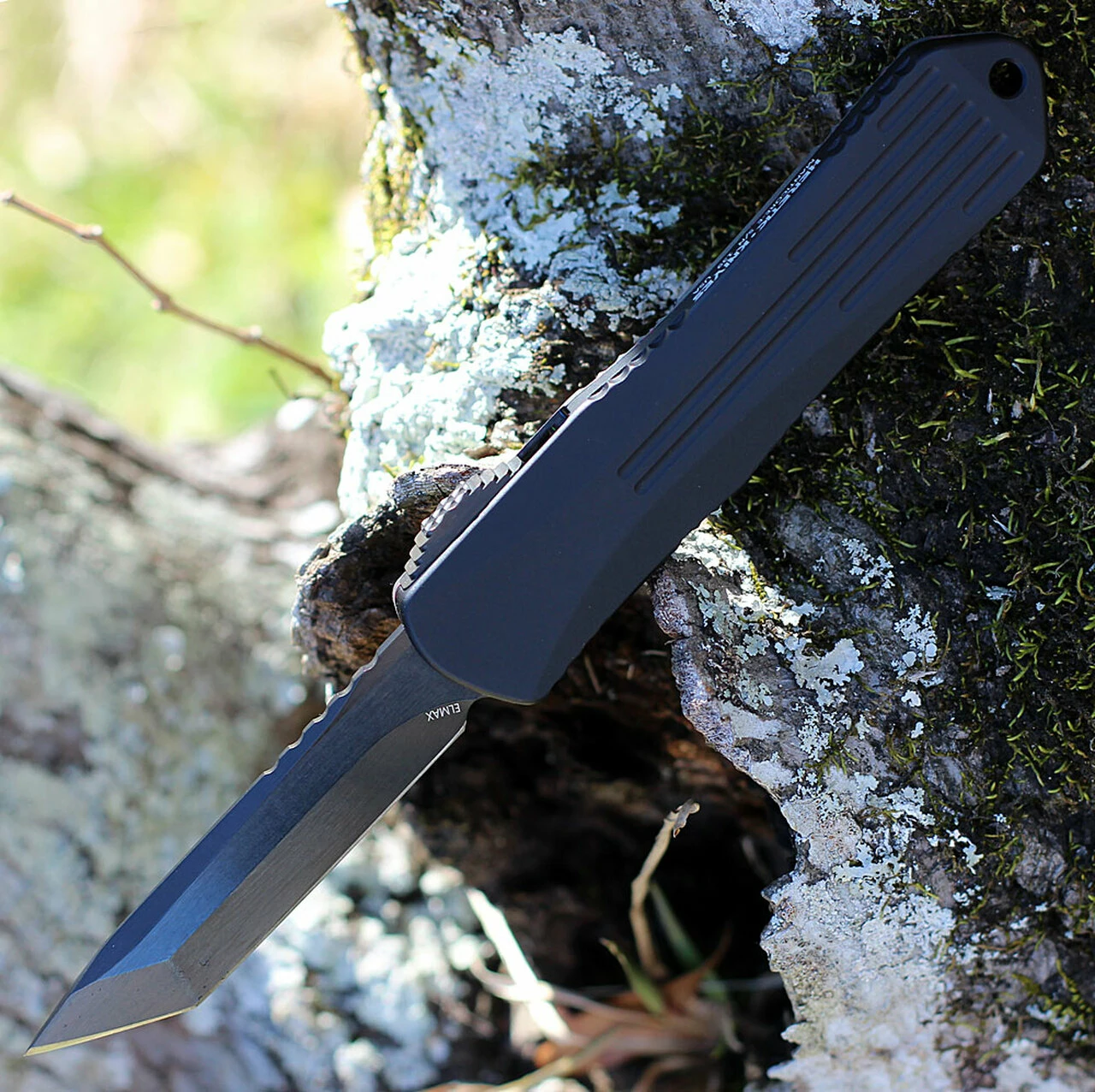 Best Sale 🌟 Heretic Knives Heretic Manticore E OTF Automatic - Awesome 80's CF / Blk Alum (3.2" Tanto DLC SW) H027-6A-CF80's 🛒 2 Best Sale 🌟 Heretic Knives Heretic Manticore E OTF Automatic - Awesome 80's CF / Blk Alum (3.2" Tanto DLC SW) H027-6A-CF80's 🛒 - Image 2