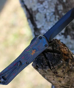 Best Sale 🌟 Heretic Knives Heretic Manticore E OTF Automatic - Awesome 80's CF / Blk Alum (3.2" Tanto DLC SW) H027-6A-CF80's 🛒