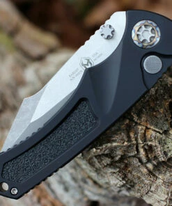Best Pirce ✔️ Heretic Knives Heretic Pariah Battleworn Automatic - Blk Alum. (3.77" Elmax Satin) H048-5A 😍 -Automatic Knives shop H048 5A.4 32812.1643139212