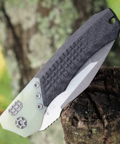 Budget 😍 Heretic Knives Heretic Wraith V.2 Auto - Carbon Fiber and Jade (3.62" Elmax Tanto) H100-5A-JADE 😍 -Automatic Knives shop H100 5A JADE.3 33073.1626804687