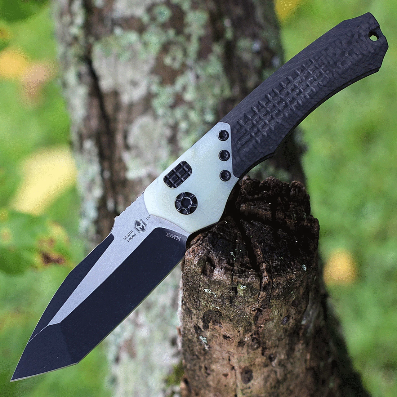 Coupon ⭐ Heretic Knives Heretic Wraith V.2 Auto -Carbon Fiber and Jade (3.62" Elmax Battleworn Tanto) H100-8A-JADE 🧨 1 Coupon ⭐ Heretic Knives Heretic Wraith V.2 Auto -Carbon Fiber and Jade (3.62" Elmax Battleworn Tanto) H100-8A-JADE 🧨