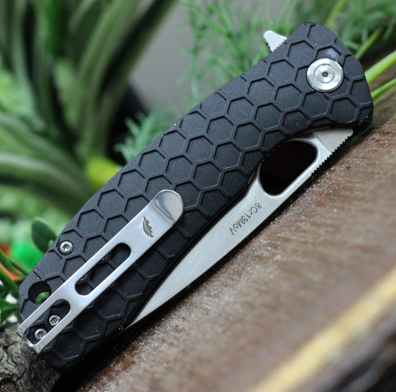 Best Sale ✨ Honey Badger Knives Large Flipper HB1001, 3.63" 8Cr13MoV Satin Drop Point Plain Blade, Black FRN Handle ❤️ 4 Best Sale ✨ Honey Badger Knives Large Flipper HB1001, 3.63" 8Cr13MoV Satin Drop Point Plain Blade, Black FRN Handle ❤️ - Image 4