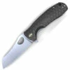 Deals 👍 Honey Badger Knives Small Warncleaver Flipper HB1045, 2.75" 8Cr13MoV Satin Warncleaver Plain Blade, Black FRN Handle 🧨