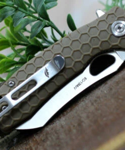 Cheapest ⌛ Honey Badger Knives Small Warncleaver Flipper HB1046, 2.75" 8Cr13MoV Satin Warncleaver Plain Blade, Tan FRN Handle ✨ 5 Cheapest ⌛ Honey Badger Knives Small Warncleaver Flipper HB1046, 2.75" 8Cr13MoV Satin Warncleaver Plain Blade, Tan FRN Handle ✨ -Automatic Knives shop HB1046.2 12705.1616618052