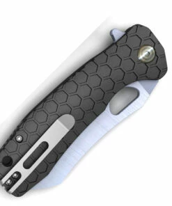 Best deal 👏 Honey Badger Knives Large D2 Warncleaver Flipper HB1104, 3.63" D2 Satin Warncleaver Plain Blade, Black FRN Handle 😀 -Automatic Knives shop HB1104 42165.1616007477