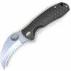 Top 10 ⌛ Honey Badger Knives Small Claw Flipper HB1151, 2.75" 8Cr13Mov Claw Serrated Blade, Black FRN Handle 😀