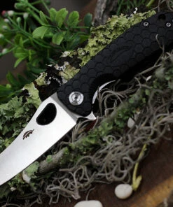 Best Pirce ✨ Honey Badger Knives Small D2 Wharncleaver Flipper HB1167, 2.75" D2 Wharncleaver Blade, Black FRN Handle 🎉