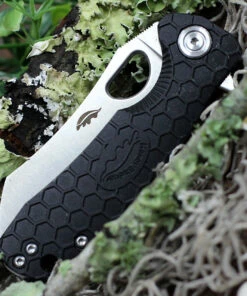 Best Pirce ✨ Honey Badger Knives Small D2 Wharncleaver Flipper HB1167, 2.75" D2 Wharncleaver Blade, Black FRN Handle 🎉 -Automatic Knives shop HB1167 73835.1616685698