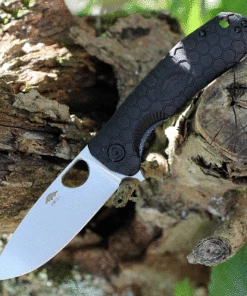 Cheapest 💯 Honey Badger Knives Limited Edition Large Flipper HB1286, 3.63" D2 Stonewashed Drop Point Plain Blade, Black FRN Handle 🤩