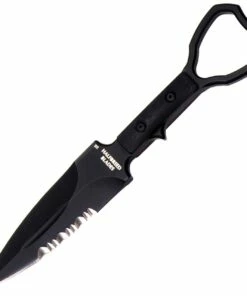 Buy 🎁 Halfbreed Blades Compact Clearance Knife CCK-01, 3.94" K110 D2 Teflon Coated Plain Blade, Black G-10 Handle 🎁