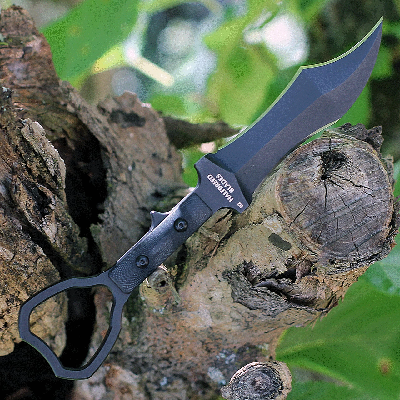 Flash Sale ⌛ Halfbreed Blades Tuhon Raptor CCK-03, 3.94" Bohler K110 Black Teflon Blade, Black Contoured G-10 Handles 🛒 3 Flash Sale ⌛ Halfbreed Blades Tuhon Raptor CCK-03, 3.94" Bohler K110 Black Teflon Blade, Black Contoured G-10 Handles 🛒 - Image 3