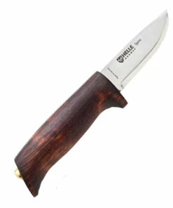 Best Pirce 😍 Helle Spire Fixed Blade - Birch Wood (2.5" Sandvik 12C27 Blunt Tip) Leather Sheath 🔔 -Automatic Knives shop HE06 88614.1643928948