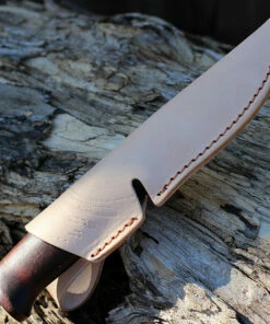 Best deal 🔥 Helle Gro Fixed Blade - Birch Wood (3.5" Sandvik 12C27 Satin) Leather Sheath 🧨 -Automatic Knives shop HE07.2 20847.1644422234