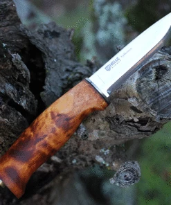 Cheapest 🧨 Helle Fjellkniven, Triple Laminated Stainless Steel, Curly Birch Handle 🔥