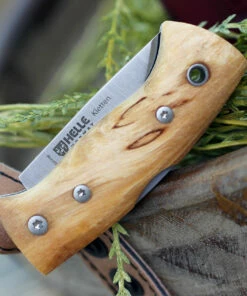 Top 10 🔔 Helle Kletten Lockback Folder 662, 2.12" Triple Laminated Stainless Steel Drop Point Plain Blade, Curly Birch Handle 🔔 -Automatic Knives shop HE662 66093.1581523544