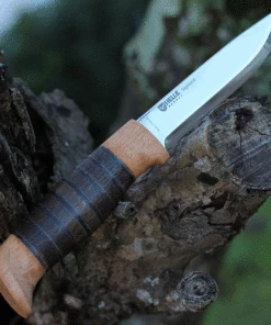 Cheap 🤩 Helle Sigmund, 4.21 in Triple Laminated Stainless Steel Blade, Beech, Leather, Kebony Handle ❤️