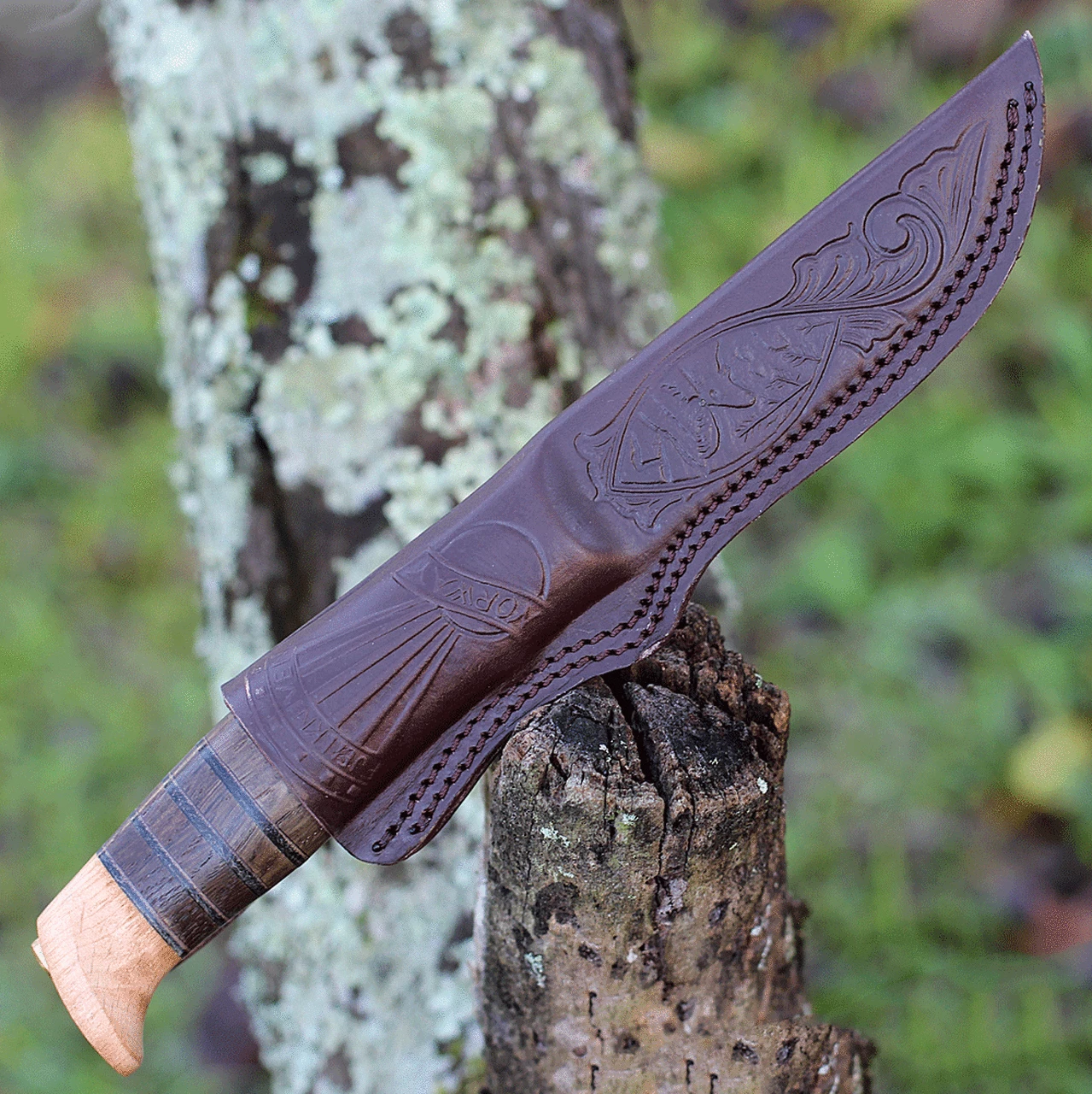 Cheap 🤩 Helle Sigmund, 4.21 in Triple Laminated Stainless Steel Blade, Beech, Leather, Kebony Handle ❤️ 3 Cheap 🤩 Helle Sigmund, 4.21 in Triple Laminated Stainless Steel Blade, Beech, Leather, Kebony Handle ❤️ - Image 3