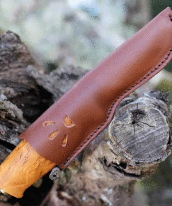 Brand new 🔥 Helle Folkekniven, Sandvik 12C27 Stainless Steel, Curly Birch Handle 🤩 -Automatic Knives shop HE80.3 19096.1637083266