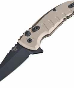 Deals 😀 Hogue X1 Microflip HO24167, 2.62"CPM-154 Matte Black Wharncliffe Blade, Brown Aluminum Handles 🧨