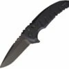 Promo 🌟 Hogue X1 Microflip HO24176, 2.62"CPM-154 Matte Black Drop Point Blade, Black Aluminum Handles ⭐