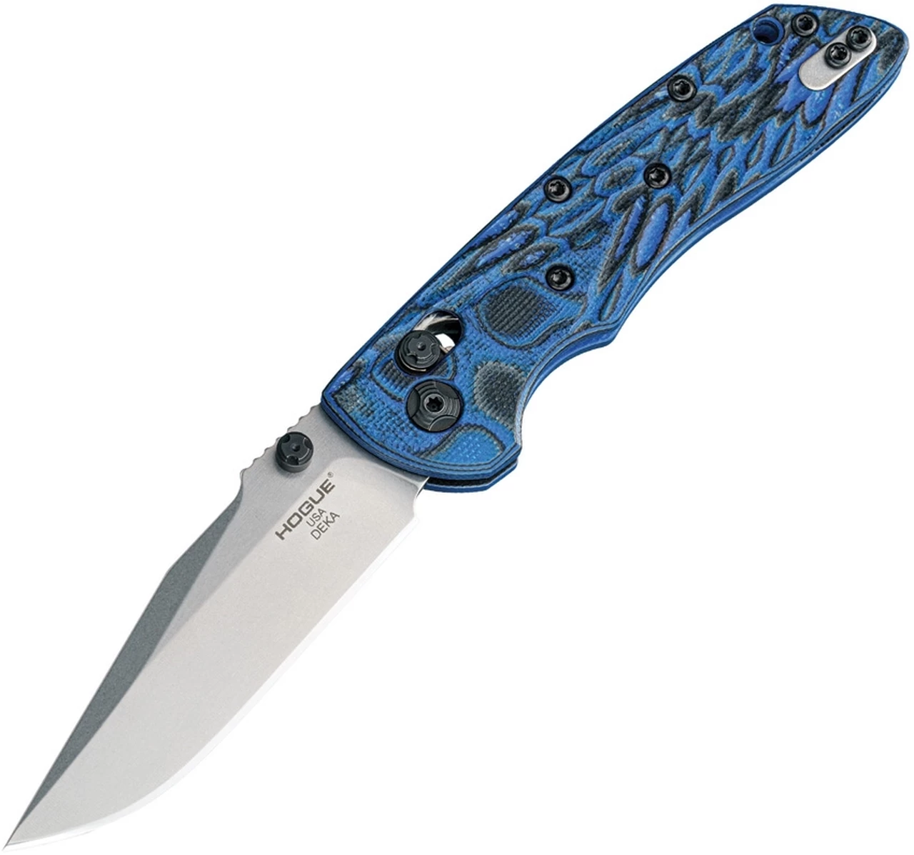 Wholesale 👏 Hogue Deka ABLE Lock Folding Knife, 24273, 3.25" CPM-20CV Stonewashed Clip Point Blade, G-Mascus Blue Lava G-10 Handles 🤩 1 Wholesale 👏 Hogue Deka ABLE Lock Folding Knife, 24273, 3.25" CPM-20CV Stonewashed Clip Point Blade, G-Mascus Blue Lava G-10 Handles 🤩
