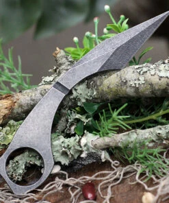 Deals 🔔 Jake Hoback Knives Jake Hoback Karamback HOB012, 2.0" CTS-40CP Fallout Black Plain Blade One-Piece Construction, Kydex Sheath ❤️