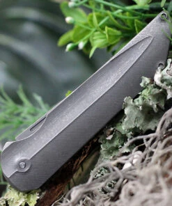 Cheapest ❤️ Jake Hoback Knives Jake Hoback Backslip Slip Joint HOB013, 3" AEB-L Steel Stonewash Plain Blade, Titanium Handle ⭐ -Automatic Knives shop HOB013.1 92547.1616700360