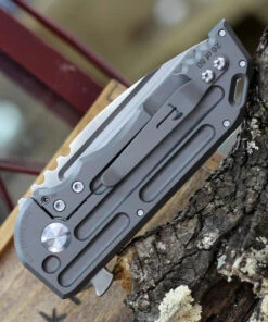 Top 10 🎉 Jake Hoback Knives Jake Hoback WarSpear Framelock, 3.0" CPM S35VN Satin Plain Blade, Bead Blast Titanium Handle 💯 -Automatic Knives shop HOB018.2 06556.1615993194