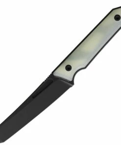 Best reviews of 👍 Jake Hoback Knives Jake Hoback Goliath "Tuxedo" Pocket Fixed Blade HOB020J, 3.25" CPM-20CV Black Stonewashed Tanto Blade, Jade G-10 Handle 🛒