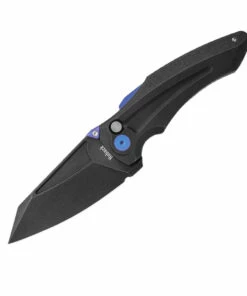 Outlet 😍 Jake Hoback Knives Jake Hoback Sumo Button Lock - Blk/Purple Ti (3.25" Blk CPM-20CV) 👏