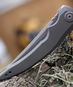 Best reviews of 🛒 Jake Hoback Knives Jake Hoback Sliver Framelock HOB022, 3.25" CPM-20CV Gray Stonewash Plain Blade, Gray Anodized Titanium Handle ✔️ -Automatic Knives shop HOB022.3 34613.1616505968
