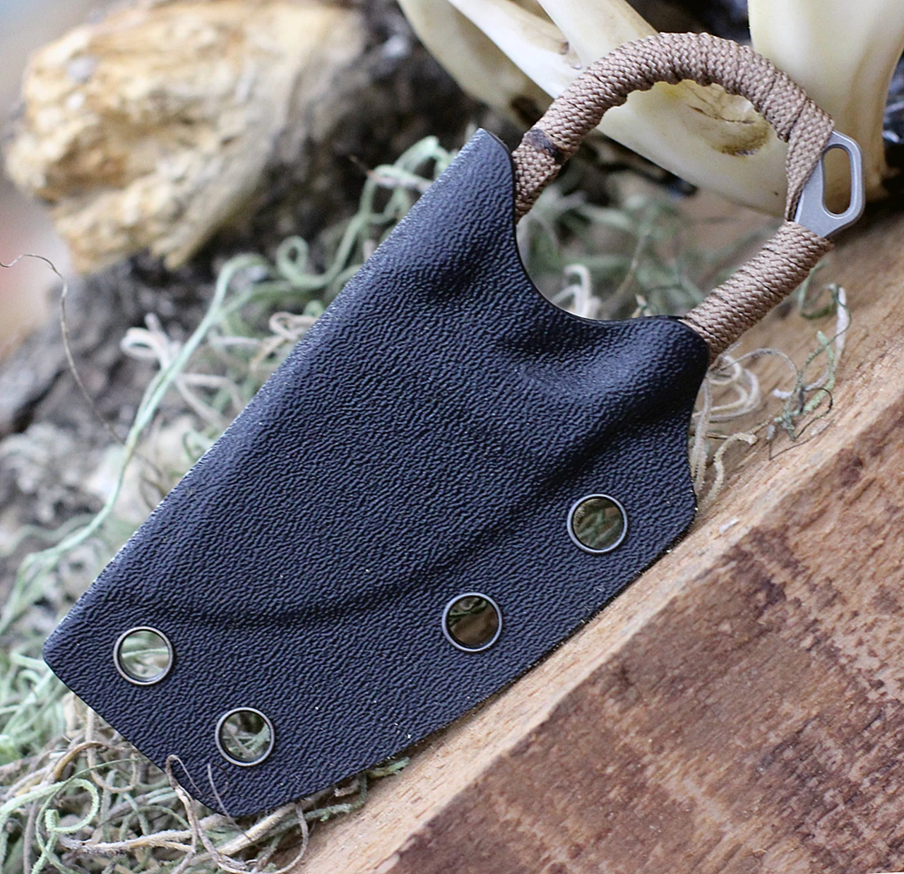 Best Pirce 👍 Jake Hoback Knives JHK Jeremiah Johnson Tan HOB025T, 4.0625" CPM-20CV One Piece Construction, Kydex Sheath ✨ 3 Best Pirce 👍 Jake Hoback Knives JHK Jeremiah Johnson Tan HOB025T, 4.0625" CPM-20CV One Piece Construction, Kydex Sheath ✨ - Image 3