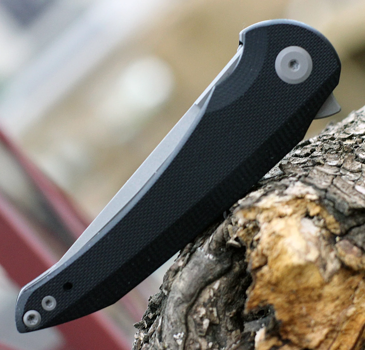 Top 10 ✨ Jake Hoback Knives Jake Hoback Enoch HOB024, 3.125" CPM-20CV Gray Stonewash Plain Blade, Black G-10 Handle 🤩 3 Top 10 ✨ Jake Hoback Knives Jake Hoback Enoch HOB024, 3.125" CPM-20CV Gray Stonewash Plain Blade, Black G-10 Handle 🤩 - Image 3