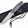 Deals 😀 Hen & Rooster Tactical Fixed Blade, HR-006BLK, 3.75" Satin Stainless Steel, Black & White G-10 Handle w/Black Nylon Sheath 😀