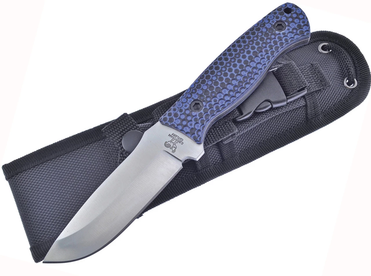 Best Pirce 💯 Hen & Rooster Tactical Fixed Blade, HR-006BL, 3.75" Satin Stainless Steel, Black & Blue G-10 Handle w/Black Nylon Sheath 🤩 1 Best Pirce 💯 Hen & Rooster Tactical Fixed Blade, HR-006BL, 3.75" Satin Stainless Steel, Black & Blue G-10 Handle w/Black Nylon Sheath 🤩