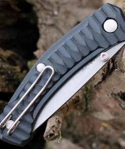 Brand new ✔️ GiantMouse ACE Iona Liner Lock, 2.9" Stonewashed M390 Drop Point Blade, Anso Textured Black FRN Handle 🎁 -Automatic Knives shop IONA BLKT.4 60647.1611764270