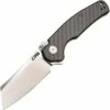Cheapest ✨ CJRB Cutlery Crag Recoil-lock J1904R-CF, 3.3" D2 Stonewash Plain Blade, Carbon Fiber Handle 😀