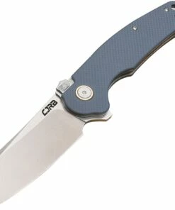 Flash Sale 😀 CJRB Cutlery Crag Recoil-Lock J1904R-GYF, 3.3" D2 Stonewash Plain Blade, Blue-Gray G-10 Handle 🛒