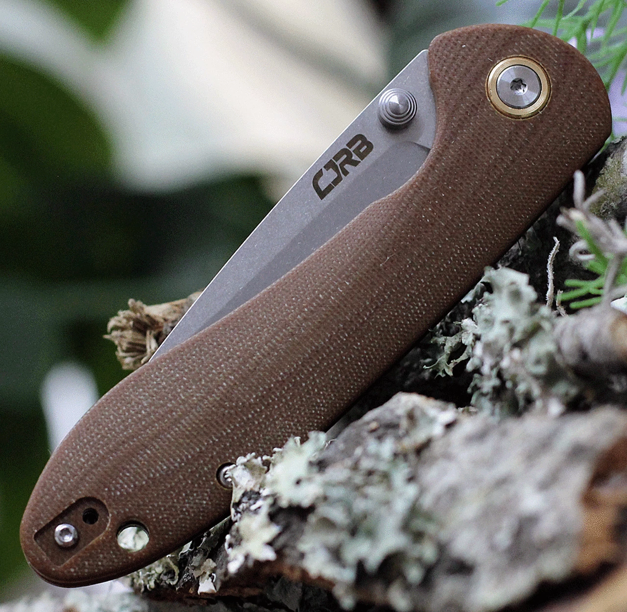 Discount 🎉 CJRB Cutlery Feldspar J1912-BNC, 3.53" D2 Steel Stonewashed Plain Blade, Contoured Brown G-10 Handle ⌛ 4 Discount 🎉 CJRB Cutlery Feldspar J1912-BNC, 3.53" D2 Steel Stonewashed Plain Blade, Contoured Brown G-10 Handle ⌛ - Image 4